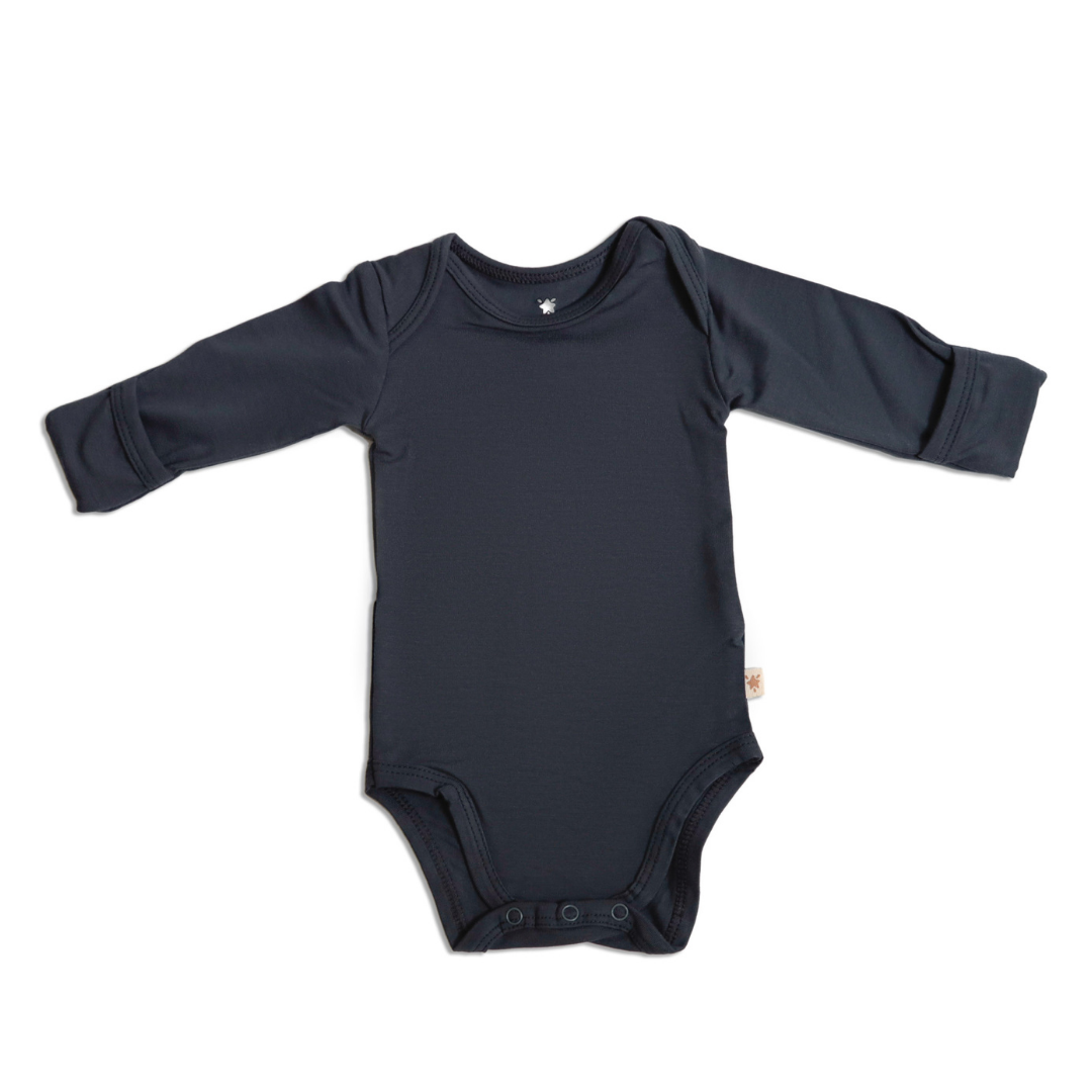 body manga longa prematuro viscose cinza Tutum